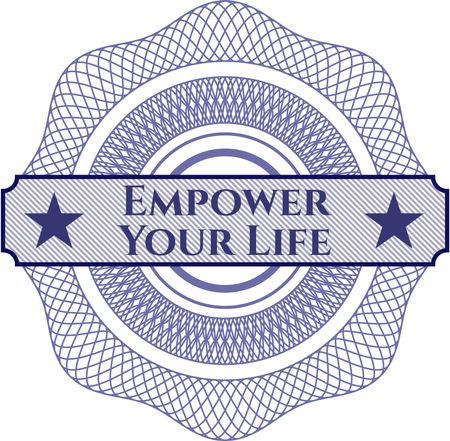 Empower Your Life written inside abstract linear rosette
