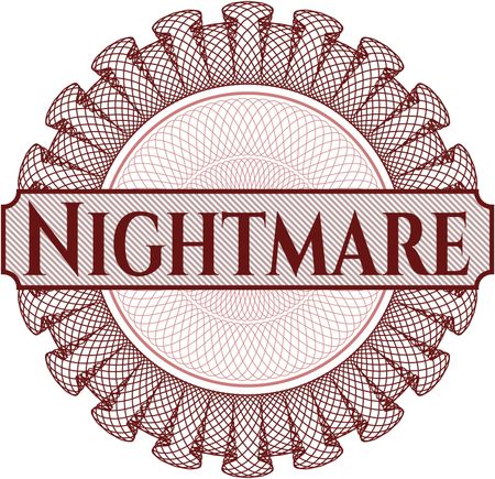 Nightmare inside a money style rosette