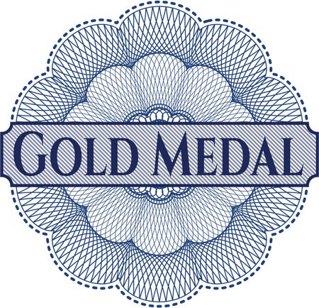 Gold Medal abstract rosette