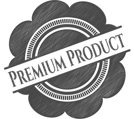 Premium Product emblem with pencil effect