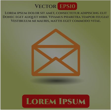 envelope icon vector symbol flat eps jpg app web concept website