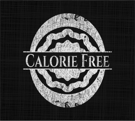 Calorie Free with chalkboard texture