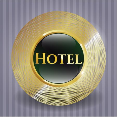 Hotel shiny badge