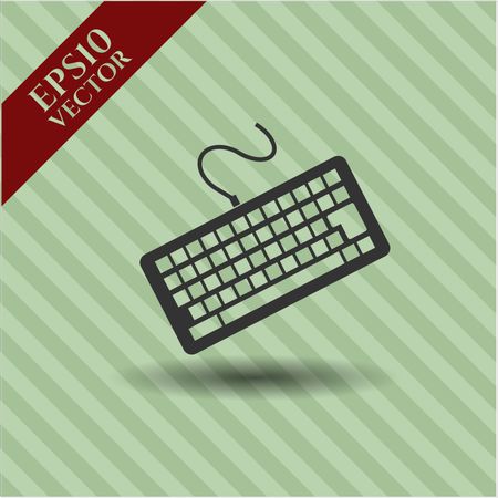 keyboard icon vector symbol flat eps jpg app web concept website