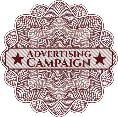Advertising Campaign rosette (money style emplem)