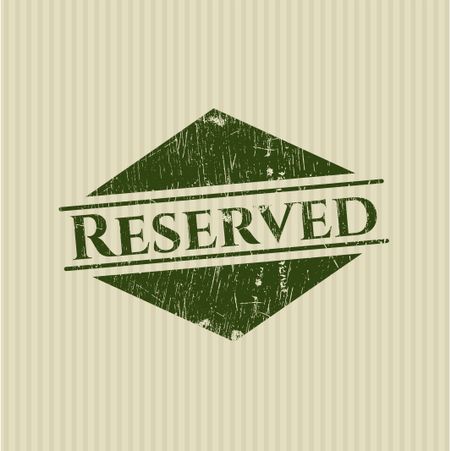 Reserved rubber grunge texture seal