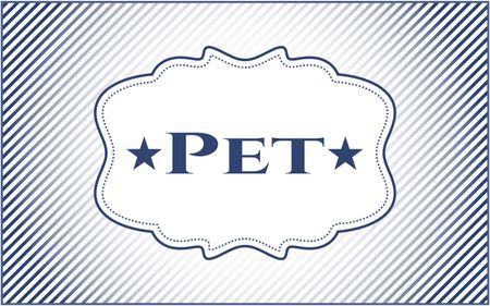 Pet poster or card