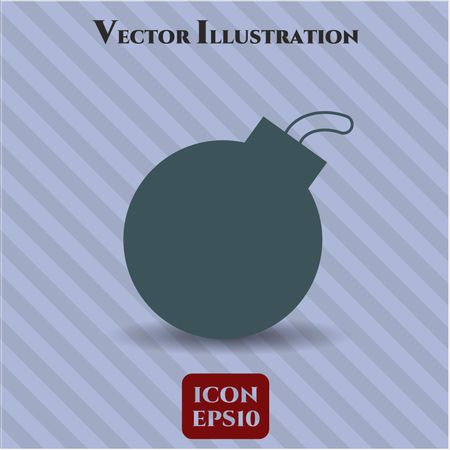 bomb icon vector symbol flat eps jpg app web concept website