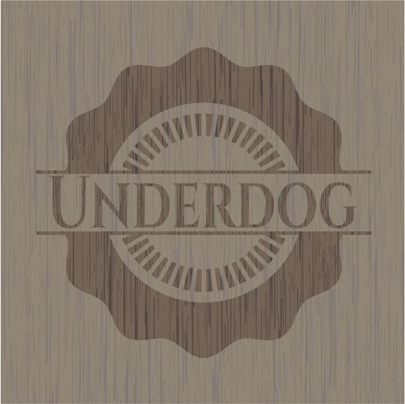 Underdog wood emblem. Retro