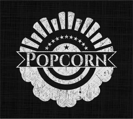 Popcorn chalkboard emblem