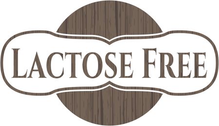 Lactose Free wood emblem