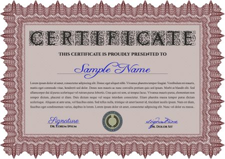 certificate template eps10 jpg of achievement diploma vector illustration design completion