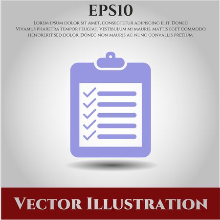 list icon vector symbol flat eps jpg app web concept website