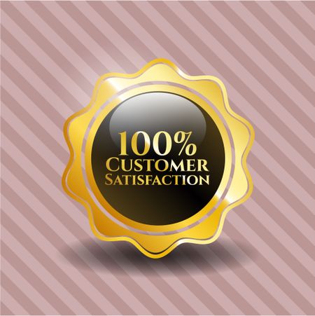 100% Customer Satisfaction gold badge
