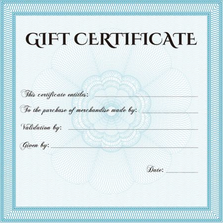 Formal Gift Certificate. Border, frame. Superior design. With quality background.