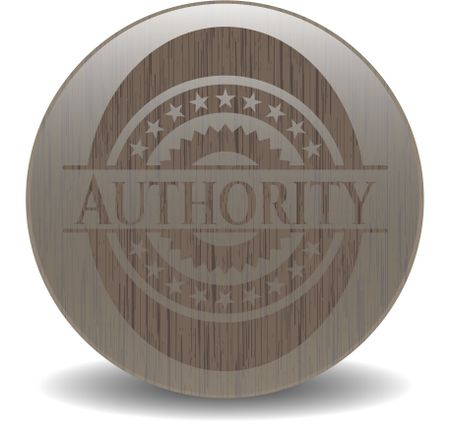 Authority wooden emblem