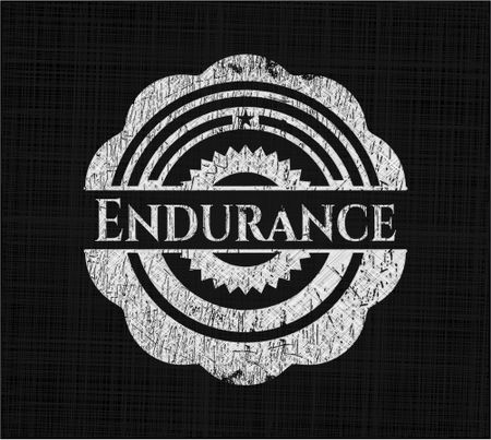 Endurance written with chalkboard texture