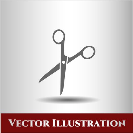 Scissors icon vector symbol flat eps jpg app web concept website