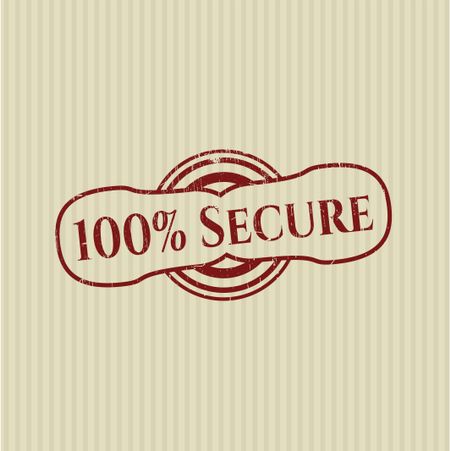 100% Secure with rubber seal texture