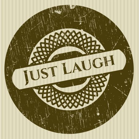 Just Laugh rubber grunge seal