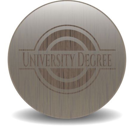 University Degree wood signboards