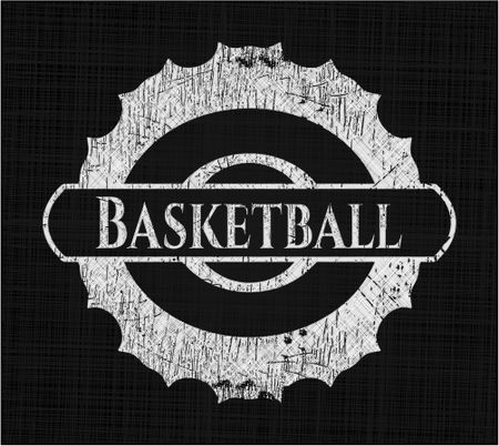 Basketball chalk emblem