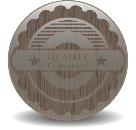 Quality Guarantee vintage wooden emblem