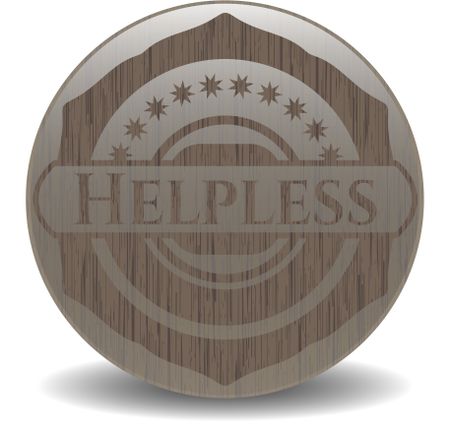 Helpless wood icon or emblem
