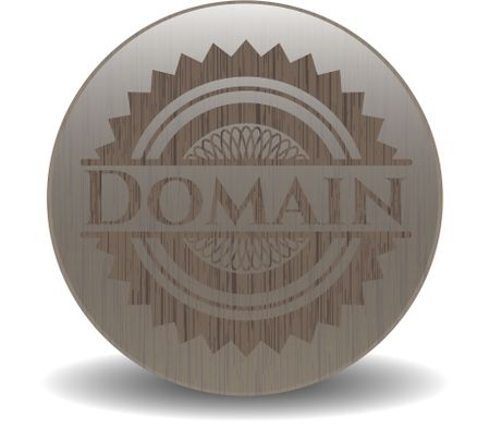 Domain wood icon or emblem