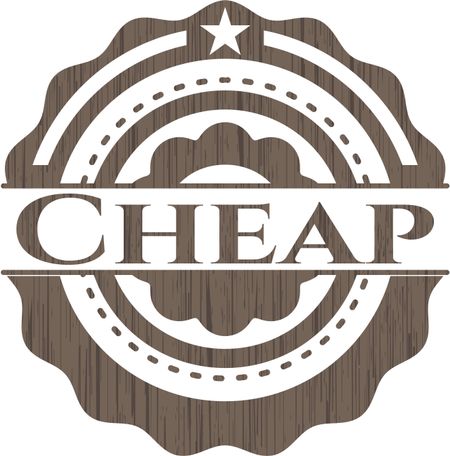 Cheap vintage wood emblem