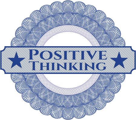 Positive Thinking money style rosette
