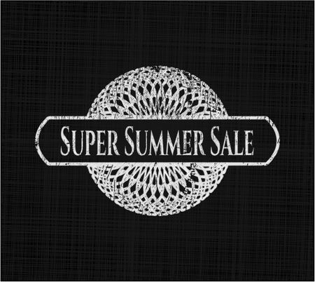 Super Summer Sale written with chalkboard texture