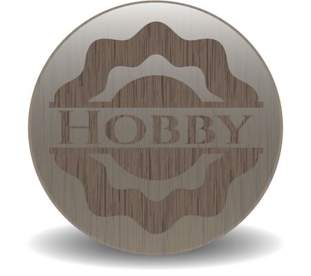 Hobby wood icon or emblem