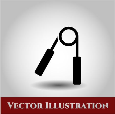 Hand gripper vector icon