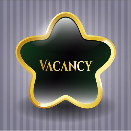 Vacancy gold emblem