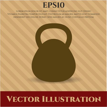 kettlebell icon vector symbol flat eps jpg app web concept