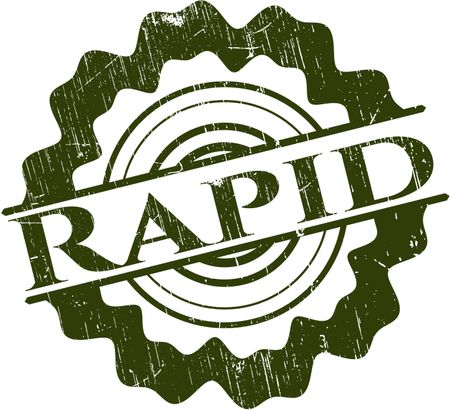 Rapid rubber stamp with grunge texture