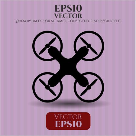 air drone icon vector symbol flat eps jpg app web concept