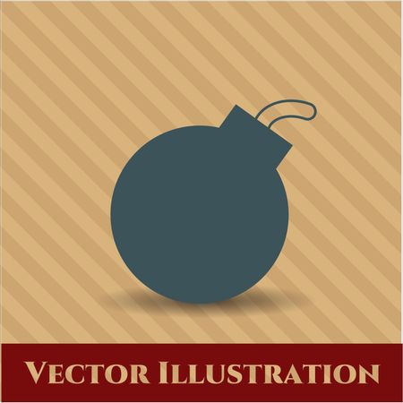 bomb icon vector symbol flat eps jpg app web concept website