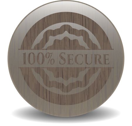 100% Secure wooden emblem. Vintage.