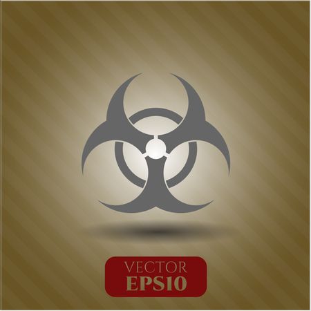 biohazard icon vector symbol flat eps jpg app web concept