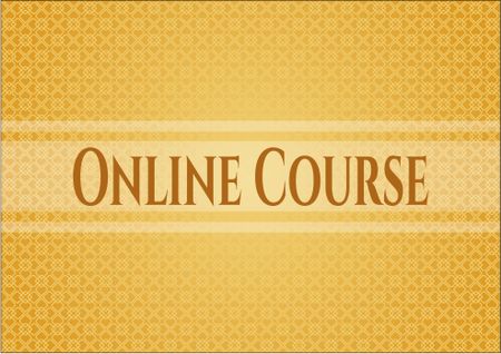 Online Course card, poster or banner