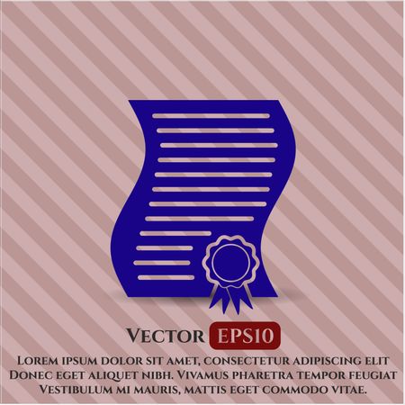 contract icon vector symbol flat eps jpg app web concept website