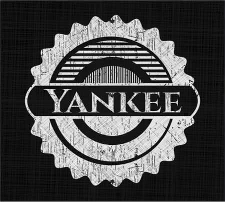 Yankee on blackboard