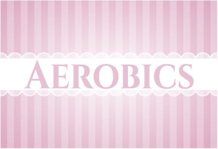 Aerobics card, poster or banner