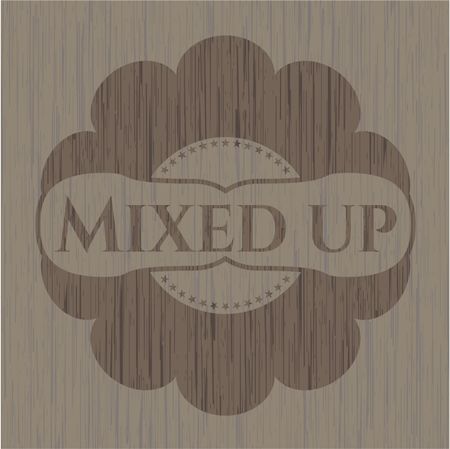 Mixed up wood emblem. Retro