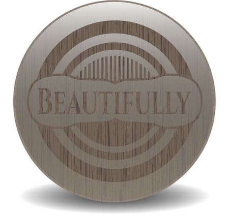 Beautifully wood emblem. Retro