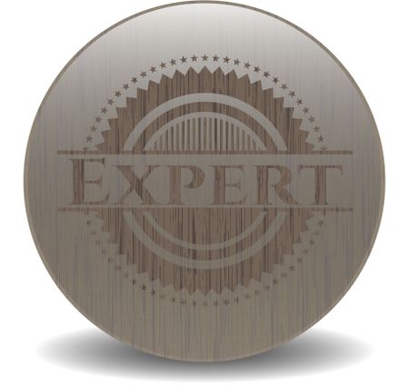 Expert wood emblem. Retro