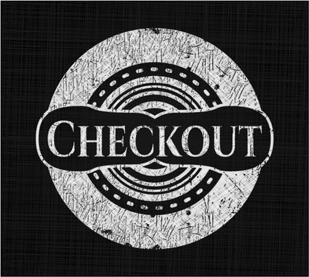 Checkout chalkboard emblem
