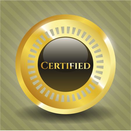 Certified gold shiny emblem